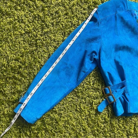 DANIER VINTAGE LEATHER SET BLUE 80S - Picture 16 of 16